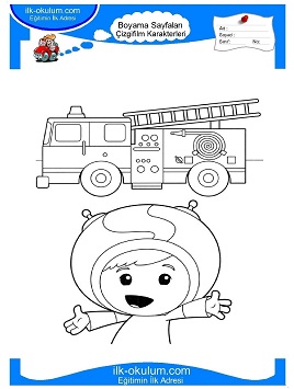 Çocuklar İçin Umizoomi Boyama Sayfaları 